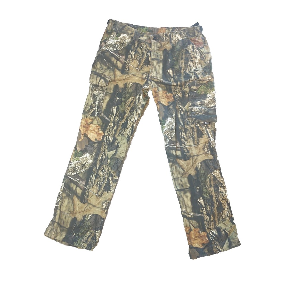 Gander Mountain Guide Series Mossy Oak Camo Cargo Pants Mens L 36-30 Cotton